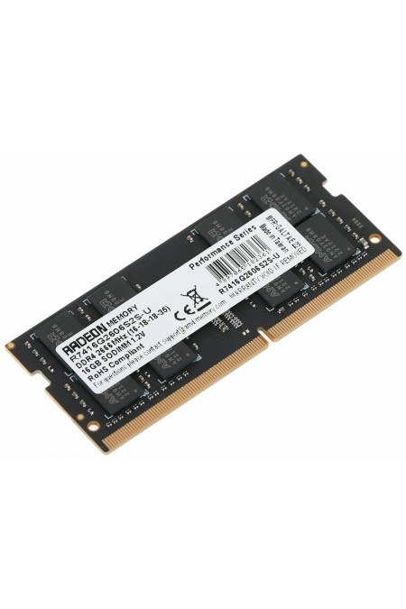 Оперативная память AMD Radeon R7 Performance 16 ГБ DDR4 2666 МГц SODIMM CL16 (R7416G2606S2S-U) 3