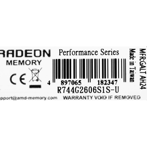 Оперативная память AMD Radeon R7 Performance 4 ГБ DDR4 2666 МГц SODIMM CL16 (R744G2606S1S-UO) 6