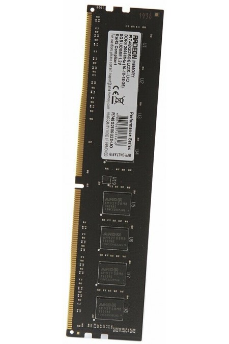Оперативная память AMD Radeon R7 Performance 8 ГБ DDR4 2666 МГц DIMM CL16 (R748G2606U2S-U) 2