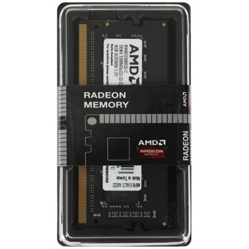 Оперативная память AMD Radeon R9 Gaming Series 8 ГБ DDR4 3200 МГц SODIMM CL22 (R948G3206S2S-U) 8