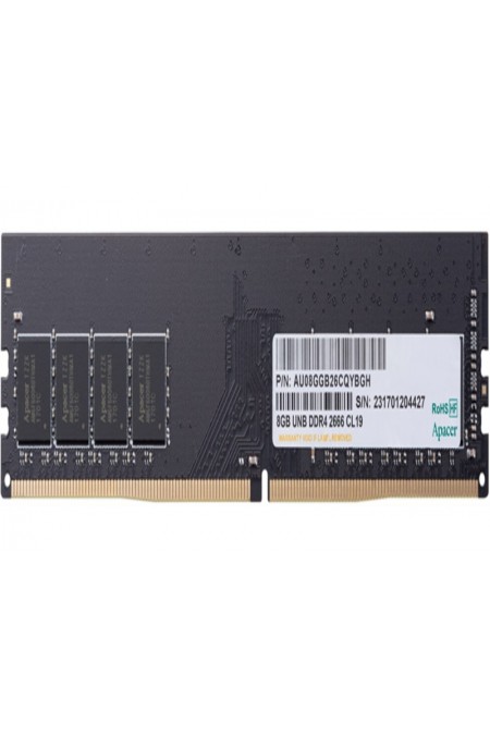 Оперативная память Apacer 8 ГБ DDR4 2666 МГц DIMM CL19 (AU08GGB26CQYBGH) 1