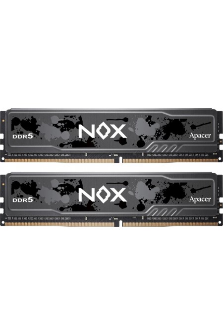 Оперативная память Apacer NOX Black 32 ГБ (16 ГБ x 2 шт.) DDR5 6400 МГц DIMM (AH5U32G64C652MBAA-2) 