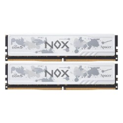 Оперативная память Apacer NOX White 32 ГБ (16 ГБ x 2 шт.) DDR5 6400 МГц DIMM CL32 (AH5U32G64C552MWAA-2)