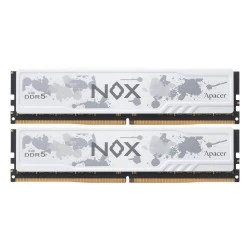 Оперативная память Apacer NOX White 32 ГБ (16 ГБ x 2 шт.) DDR5 6400 МГц DIMM CL32 (AH5U32G64C552MWAA-2)