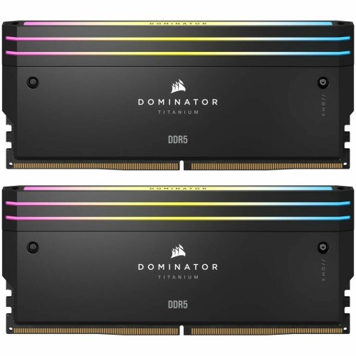 Оперативная память Corsair Dominator Titanium RGB Black 96 ГБ (48 ГБ x 2 шт.) DDR5 6600 МГц (CMP96GX5M2B6600C32) 