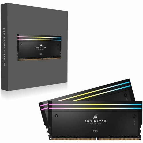 Оперативная память Corsair Dominator Titanium RGB Black 96 ГБ (48 ГБ x 2 шт.) DDR5 6600 МГц (CMP96GX5M2B6600C32) 3