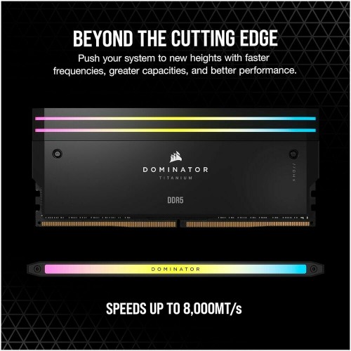 Оперативная память Corsair Dominator Titanium RGB Black 96 ГБ (48 ГБ x 2 шт.) DDR5 6600 МГц (CMP96GX5M2B6600C32) 9