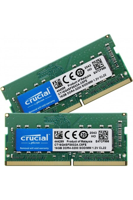 Оперативная память Crucial 16 ГБ DDR4 3200 МГц SODIMM (CT16G4SFS832A) 2