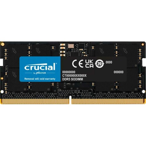 Оперативная память Crucial 16 ГБ DDR5 4800 МГц SODIMM (CT16G48C40S5) 1