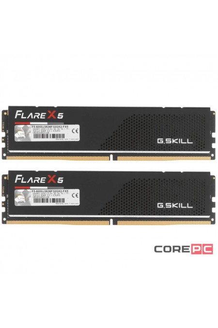 Оперативная память G.SKILL Flare X5 64 ГБ (32 ГБ x 2 шт.) DDR5 6000 МГц DIMM CL36 (F5-6000J3636F32GX2-FX5) 2
