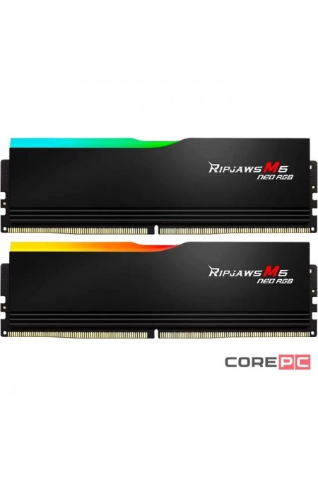 Оперативная память G.SKILL Rip Jaws M5 Neo RGB 32 ГБ (16 ГБ x 2 шт.) DDR5 6000 МГц DIMM CL28 (F5-6000J2836G16GX2-RM5NRK) 