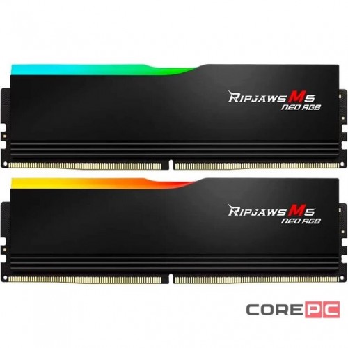 Оперативная память G.SKILL Rip Jaws M5 Neo RGB 32 ГБ (16 ГБ x 2 шт.) DDR5 6000 МГц DIMM CL28 (F5-6000J2836G16GX2-RM5NRK) 