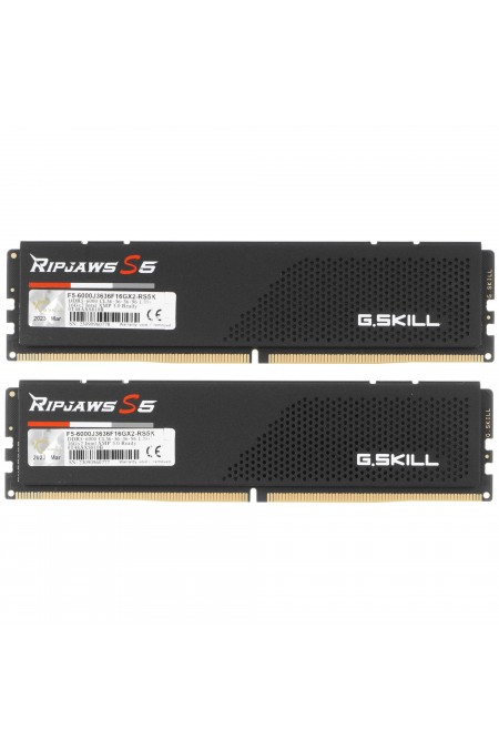 Оперативная память G.SKILL RIPJAWS S5 32 ГБ (16 ГБ x 2 шт.) DDR5 6000 МГц CL36 (F5-6000J3636F16GX2-RS5K) 1
