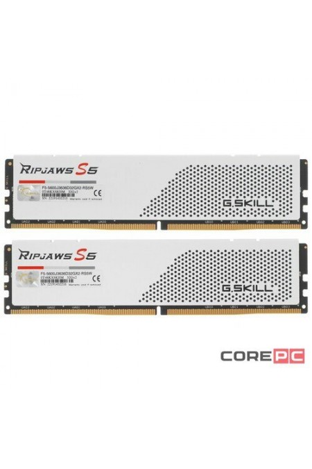 Оперативная память G.SKILL Ripjaws S5 64 ГБ (32 ГБ x 2 шт.) DDR5 5600 МГц DIMM CL36 (F5-5600J3636D32GX2-RS5W) 4