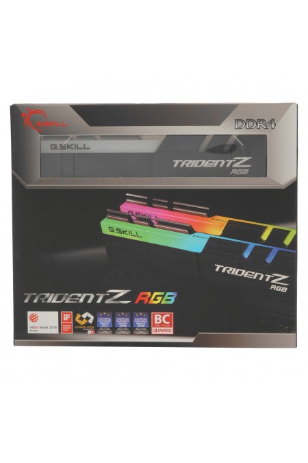 Оперативная память G.SKILL Trident Z RGB 64 ГБ (32 ГБ x 2 шт.) DDR4 3600 МГц (F4-3600C18D-64GTZR) 3