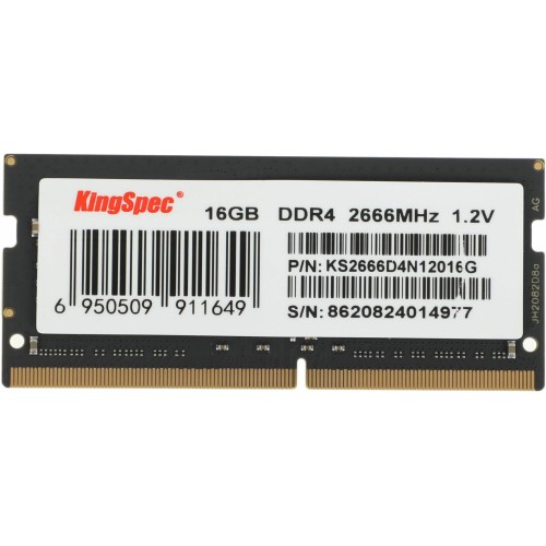 Оперативная память KingSpec 16 ГБ DDR4 2666 МГц SODIMM (KS2666D4N12016G) 3