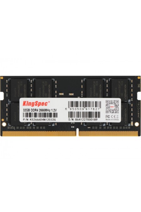 Оперативная память KingSpec 32 ГБ DDR4 2666 МГц SODIMM (KS2666D4N12032G) 
