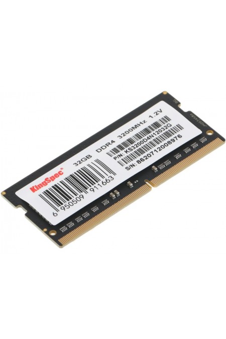 Оперативная память KingSpec 32 ГБ DDR4 3200 МГц SODIMM (KS3200D4N12032G) 