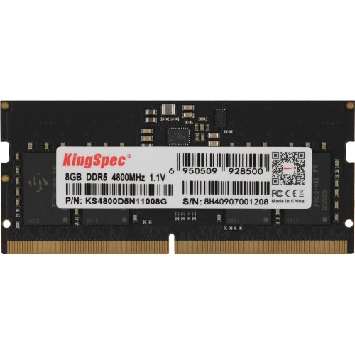 Оперативная память KingSpec 8 ГБ DDR5 4800 МГц DIMM CL40 (KS4800D5N11008G) 