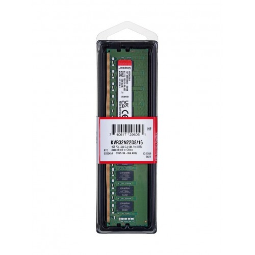 Оперативная память Kingston 16 ГБ (8 ГБ x 2 шт.) DDR4 3200 МГц DIMM CL22 (KVR32N22D8/16WP) 1