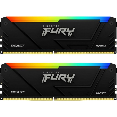 Оперативная память Kingston Beast RGB 32 ГБ (16 ГБ x 2 шт.) DDR4 3200 МГц DIMM CL16 (KF432C16BB2AK2/32) 