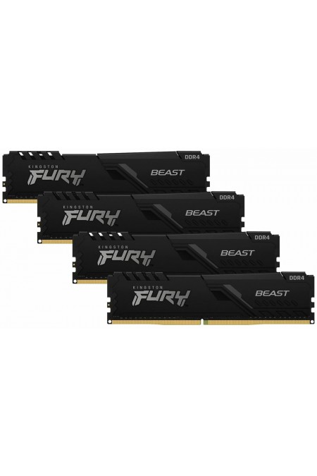 Оперативная память Kingston FURY Beast 128 ГБ (32 ГБ x 4 шт.) DDR4 3200 МГц DIMM CL16 (KF432C16BBK4/128) 2