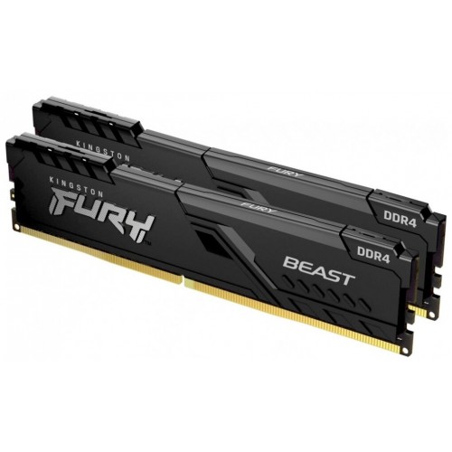 Оперативная память Kingston FURY Beast 16 ГБ (8 ГБ x 2 шт.) DDR4 3200 МГц DIMM CL16 (KF432C16BBK2/16) 