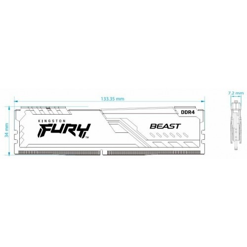 Оперативная память Kingston FURY Beast 16 ГБ DDR4 3200 МГц DIMM CL16 (KF432C16BB1/16) 8