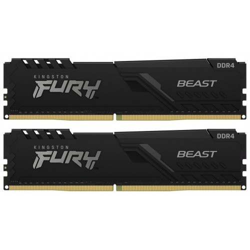 Оперативная память Kingston FURY Beast 32 ГБ (16 ГБ x 2 шт.) DDR4 3200 МГц DIMM CL16 (KF432C16BBK2/32) 