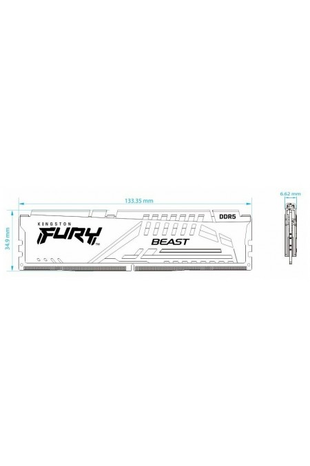 Оперативная память Kingston Fury Beast 32 ГБ (16 ГБ x 2 шт.) DDR5 5600 МГц DIMM CL40 (KF556C40BBK2/32) 5