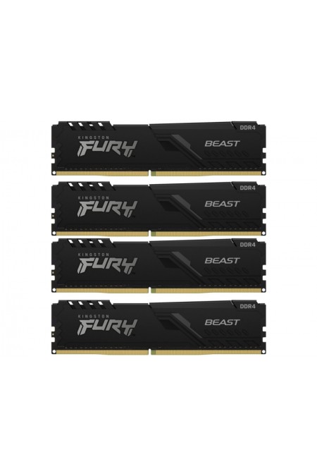 Оперативная память Kingston FURY Beast 32 ГБ (8 ГБ x 4 шт.) DDR4 3200 МГц DIMM CL16 (KF432C16BBK4/32) 