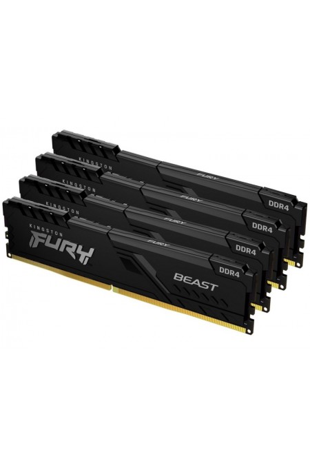 Оперативная память Kingston FURY Beast 32 ГБ (8 ГБ x 4 шт.) DDR4 3200 МГц DIMM CL16 (KF432C16BBK4/32) 3