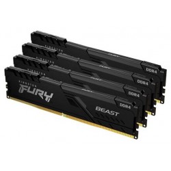 Оперативная память Kingston FURY Beast 64 ГБ (16 ГБ x 4 шт.) DDR4 3200 МГц DIMM CL16 (KF432C16BB1K4/64)