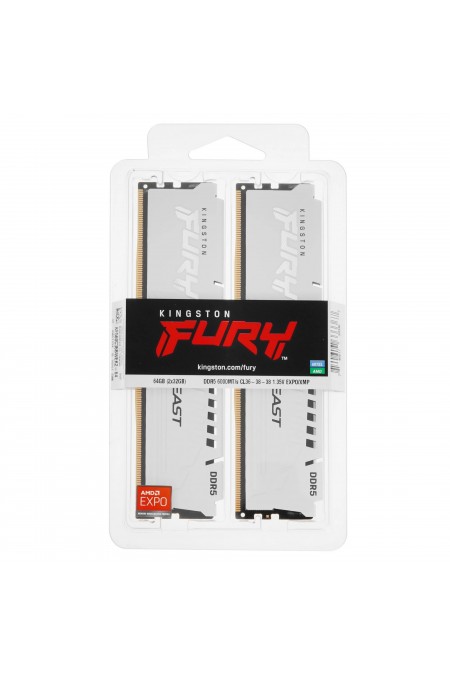 Оперативная память Kingston Fury Beast 64 ГБ (32 ГБ x 2 шт.) DDR5 6000 МГц DIMM CL36 (KF560C36BWEK2-64) 3