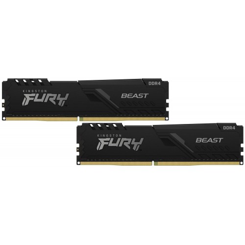 Оперативная память Kingston FURY Beast 8 ГБ (4 ГБ x 2 шт.) DDR4 3200 МГц DIMM CL16 (KF432C16BBK2/8) 