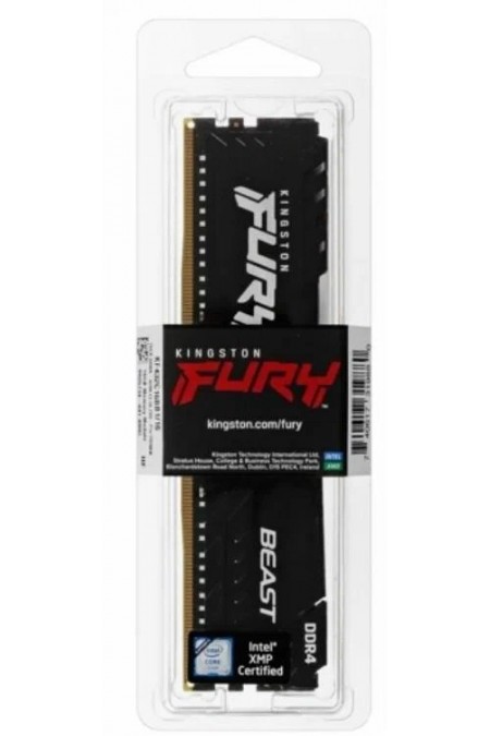 Оперативная память Kingston FURY Beast 8 ГБ DDR4 3600 МГц DIMM CL17 (KF436C17BB/8) 3