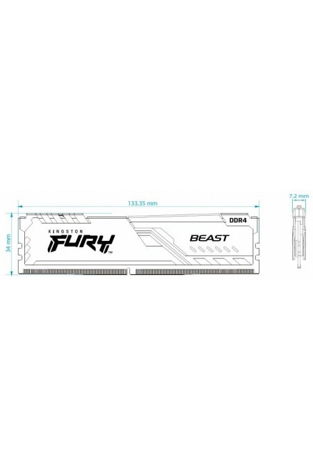 Оперативная память Kingston FURY Beast 8 ГБ DDR4 3600 МГц DIMM CL17 (KF436C17BB/8) 4