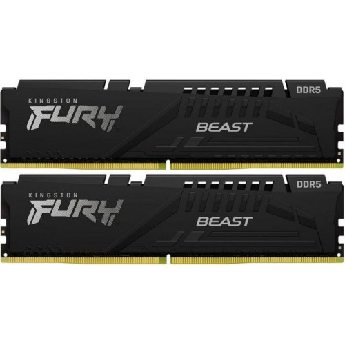 Оперативная память Kingston FURY Beast Black 16 ГБ (8 ГБ x 2 шт.) DDR5 5200 МГц DIMM CL36 (KF552C36BBEK2-16) 1
