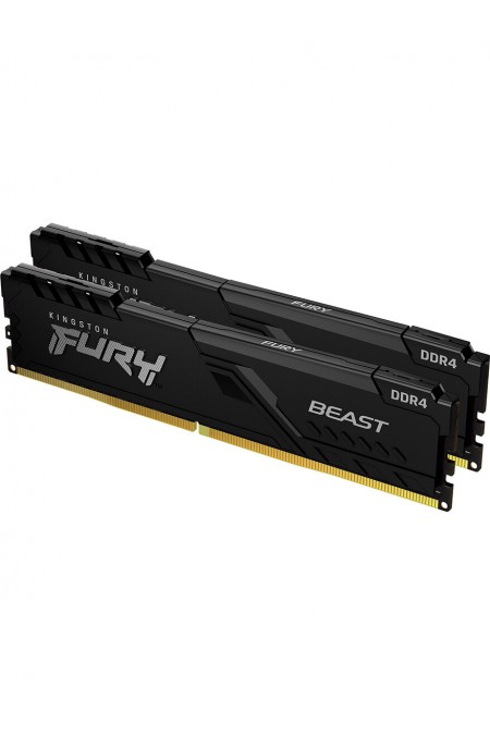 Оперативная память Kingston Fury Beast Black 16 ГБ DDR4 3200 МГц DIMM CL16 (KF432C16BBK2/16WP) 1