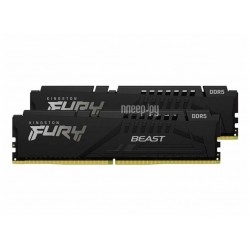 Оперативная память Kingston FURY Beast Black 16 ГБ DDR5 5200 МГц DIMM CL40 (KF552C40BBK2-16)
