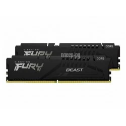 Оперативная память Kingston FURY Beast Black 16 ГБ DDR5 5200 МГц DIMM CL40 (KF552C40BBK2-16)