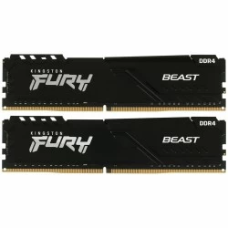 Оперативная память Kingston Fury Beast Black 32 ГБ (16 ГБ x 2 шт.) DDR4 3200 МГц DIMM CL16 (KF432C16BB1K2/32WP)