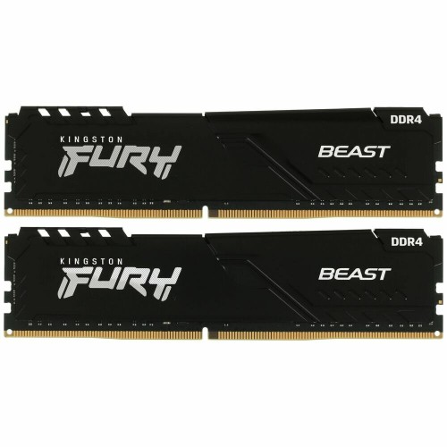Оперативная память Kingston Fury Beast Black 32 ГБ (16 ГБ x 2 шт.) DDR4 3200 МГц DIMM CL16 (KF432C16BB1K2/32WP) 