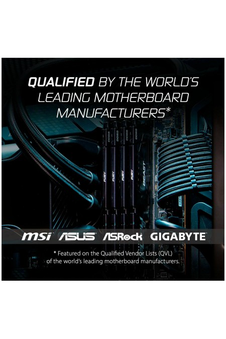 Оперативная память Kingston FURY Beast Black 32 ГБ DDR5 5600 МГц DIMM CL36 (KF556C36BBE2-32) 7