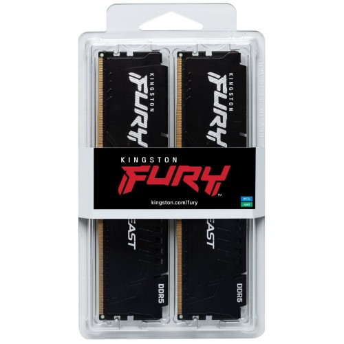 Оперативная память Kingston FURY Beast Black 32 ГБ DDR5 5600 МГц DIMM PC44800 CL36 (KF556C36BBEK2-32) 2