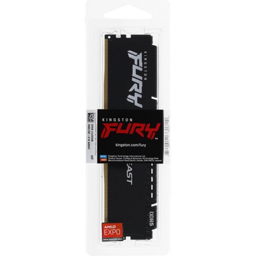 Оперативная память Kingston FURY Beast Black 32 ГБ DDR5 6000 МГц DIMM CL36 (KF560C36BBE-32) 6