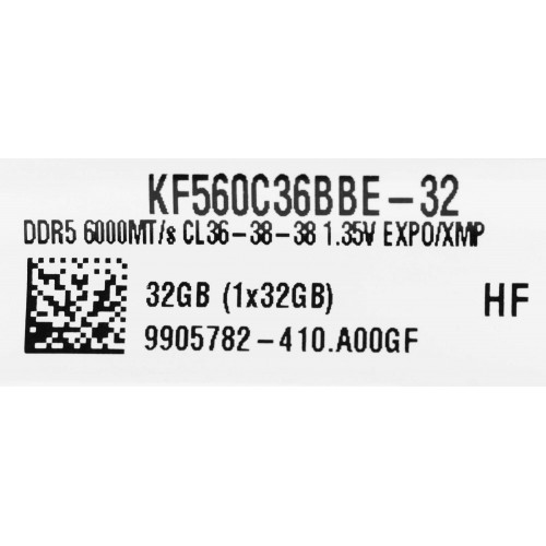 Оперативная память Kingston FURY Beast Black 32 ГБ DDR5 6000 МГц DIMM CL36 (KF560C36BBE-32) 7