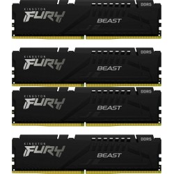Оперативная память Kingston Fury Beast Black 64 ГБ (16 ГБ x 4 шт.) DDR5 6000 МГц DIMM CL40 (KF560C40BBK4-64)