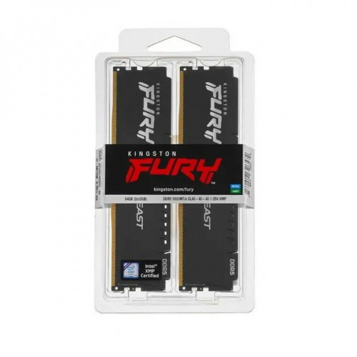 Оперативная память Kingston FURY Beast Black 64 ГБ (32 ГБ x 2) DDR5 5600 МГц DIMM CL40 (KF556C40BBK2-64) 7