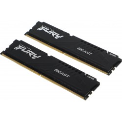 Оперативная память Kingston Fury Beast Black 64 ГБ (32 ГБ x 2 шт.) DDR5 5600 МГц DIMM CL36 (KF556C36BBEK2-64)